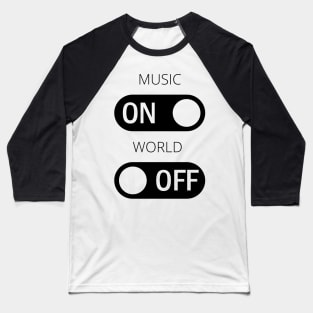 On and Off Baseball T-Shirt